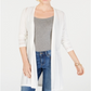 Cardigan feminino Charter Club Pointelle Duster, branco, tamanho pequeno, pequeno