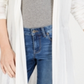 Cardigan feminino Charter Club Pointelle Duster, branco, tamanho pequeno, pequeno