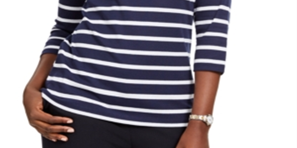Karen Scott Top Feminino Colorblocked com Tachas Azul Tamanho X-S