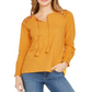 Blusa feminina bordada com ombro estilo &amp; co, amarela, tamanho pequeno