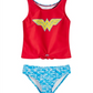 Tanquíni Wonder para Meninas Dreamwave Vermelho Tamanho 4
