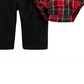 Conjunto de 3 peças de body xadrez, calça e gravata borboleta Carter's Boy, vermelho, tamanho 18M