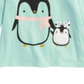 Camiseta infantil First Impressions Baby Girl Penguin Verde Tamanho 18 MOS
