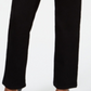 Calça jeans feminina INC International Concepts, com corte curvilíneo e perna reta, com controle de barriga, preta, tamanho 2