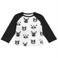 Camiseta estampada raglan colorblock para meninos First Impressions, cinza, tamanho 3-6 meses