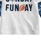 Camiseta infantil First Impressions Baby Boy's Layered Look Sunday Funday, cinza, tamanho 6-9 meses