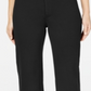 Calça feminina Charter Club Wide Leg Preta Tamanho 2 Petite