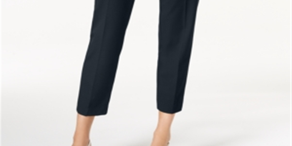 Calça feminina Charter Club Slim Fit Azul Tamanho 12
