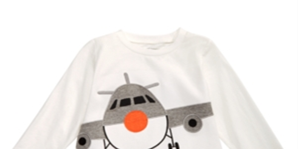 Camiseta infantil de algodão para meninos First Impressions, branca, tamanho 6 a 9 meses