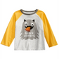 Camiseta infantil Raglan Snack Expert com blocos de cores para meninos First Impressions, cinza, tamanho 24 meses