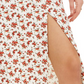 Saia midi feminina Danielle Bernstein com fenda lateral e alça, branca, tamanho grande