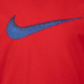 Camiseta de algodão com estampa Swoosh para meninos da Nike, vermelha, tamanho 4