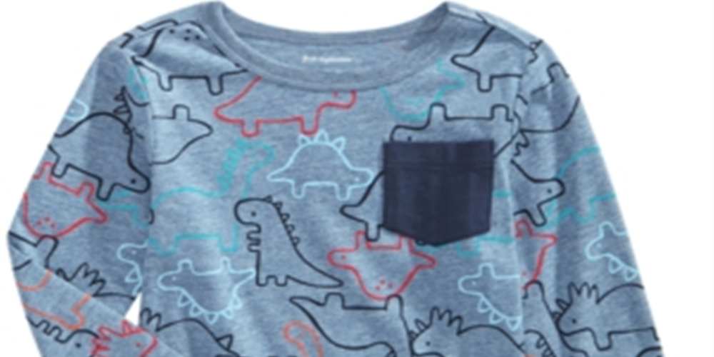 Camiseta estampada de dinossauro First Impressions Baby Boy Azul Tamanho 3-6 meses