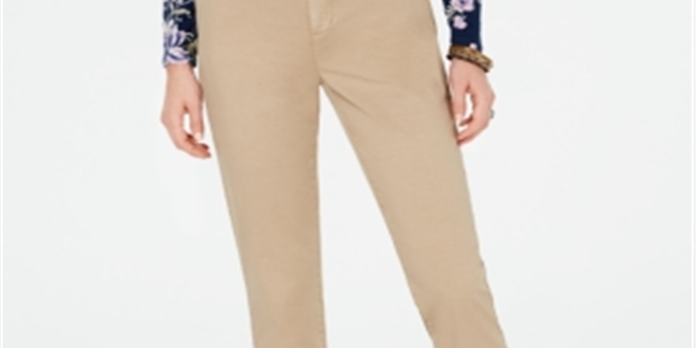 Calça Chino Feminina Style &amp; Co Marrom Tamanho 12