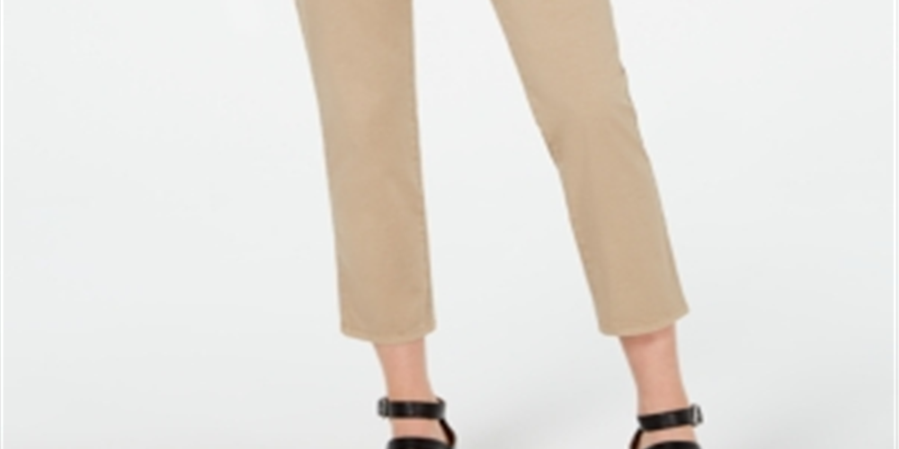 Calça Chino Feminina Style &amp; Co Marrom Tamanho 12