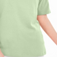 Blusa feminina Karen Scott de algodão com mangas recortadas, verde, tamanho pequeno