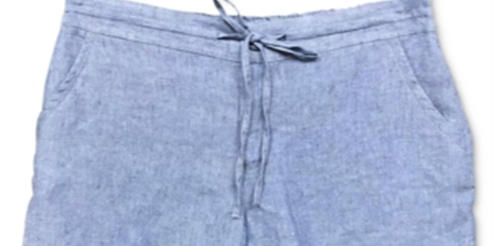 Shorts femininos Charter Club azul tamanho médio