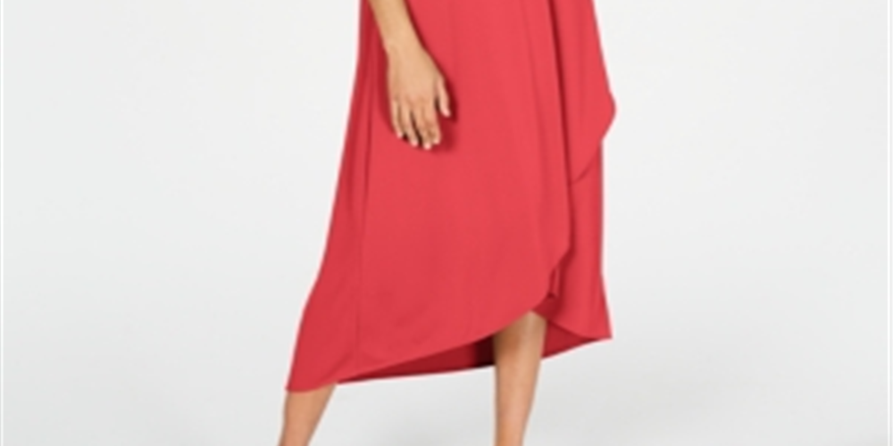 Vestido feminino Alfani com bainha tulipa lisa, vermelho, tamanho pequeno e pequeno