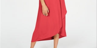 Vestido feminino Alfani com bainha tulipa lisa, vermelho, tamanho pequeno e pequeno