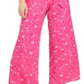 Macacão feminino com cinto estampado Charter Club rosa tamanho 16