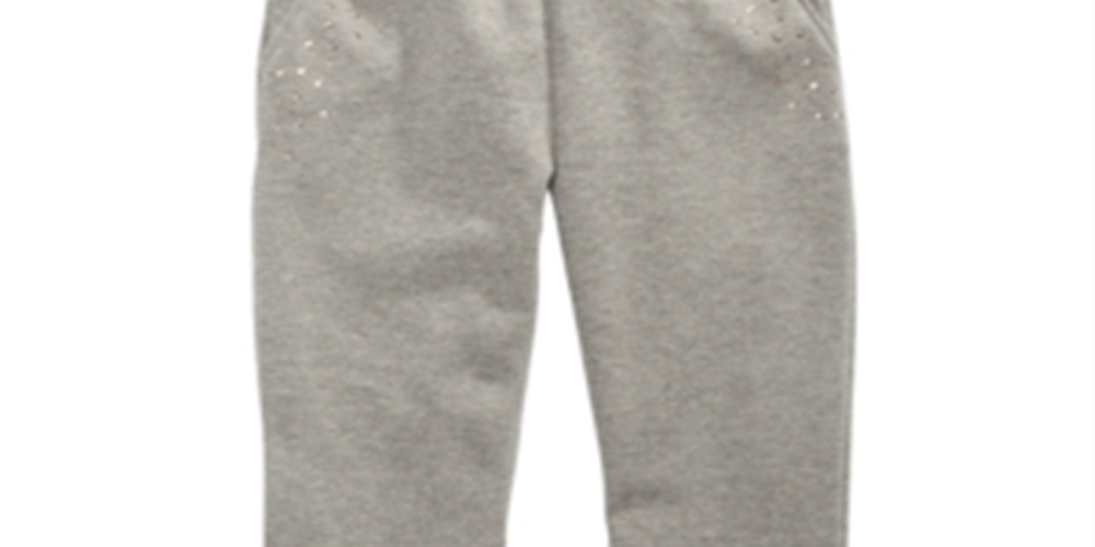 Calça jogger Epic Threads Big Girl's Sparkle Fleece cinza tamanho grande