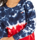 Tommy Hilfiger Moletom Feminino de Algodão Tie Dye Azul Tamanho XS