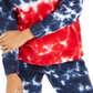 Tommy Hilfiger Moletom Feminino de Algodão Tie Dye Azul Tamanho XS