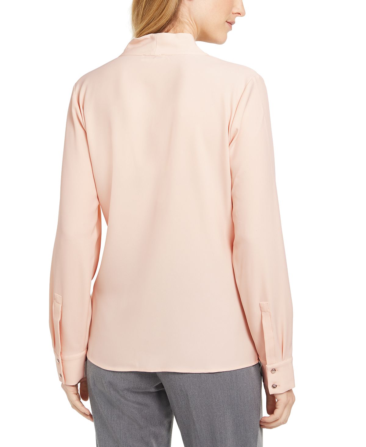 Blusa Calvin Klein Feminina Gola V Rosa Tamanho Médio