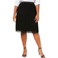 INC International Concepts Saia midi plissada feminina plus size cintura média preta tamanho 4XL