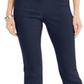 Calça feminina reta Cambridge Charter Club, azul, tamanho 14