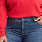 Moletom feminino Levi's Plus Logo manga comprida vermelho tamanho 2X