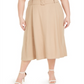Saia midi com cinto Alfani feminina, tamanho 14W, marrom