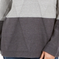 Karen Scott Suéter Feminino Grace Colorblocked Cinza Tamanho Médio
