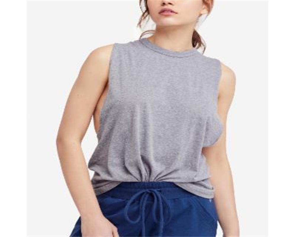 Camiseta sem mangas feminina Free People, verde, tamanho XS