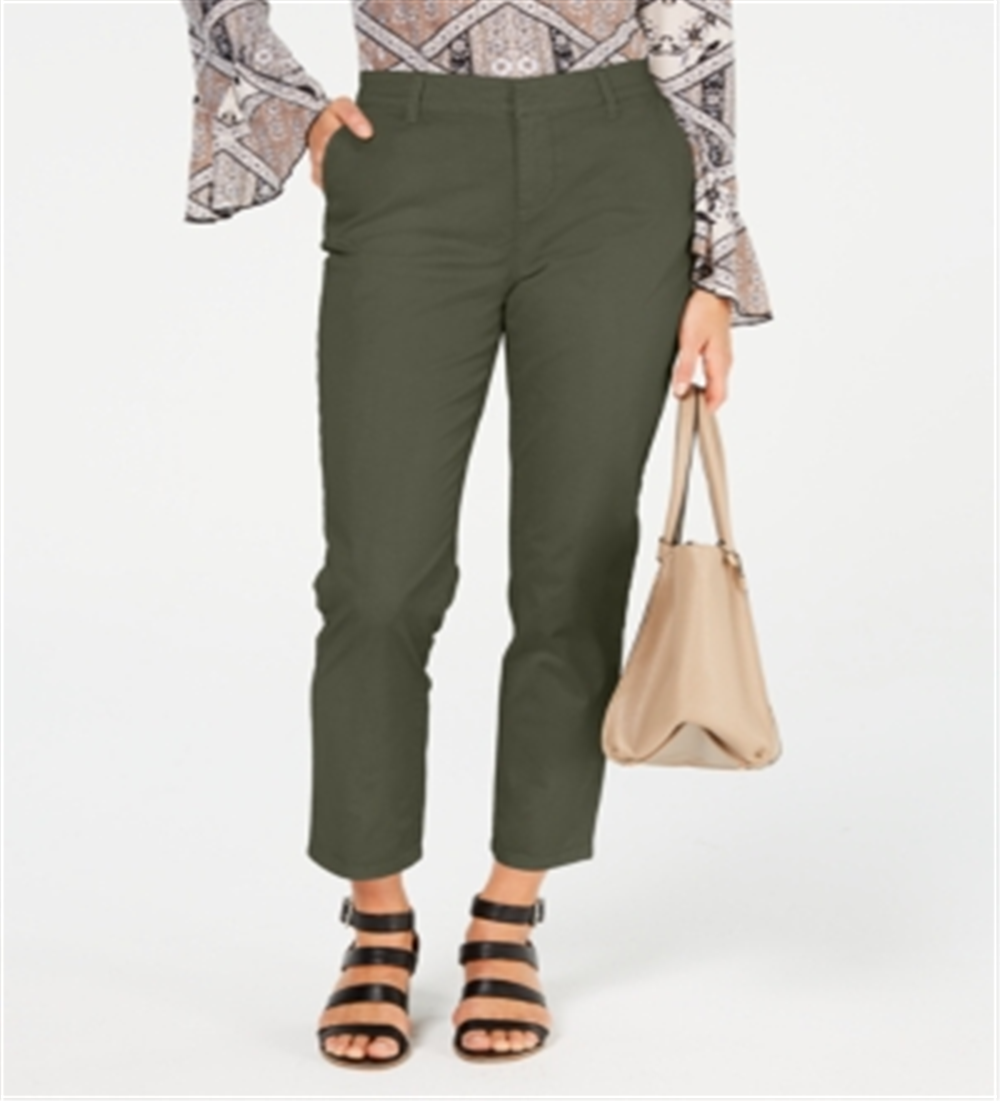 Calça Chino Feminina Style &amp; Co Verde Tamanho 4