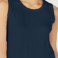 Suéter feminino sem mangas com gola redonda Charter Club, azul, tamanho extragrande