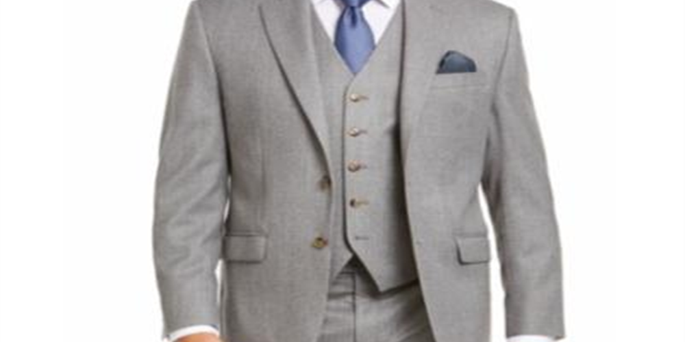 Ralph Lauren Masculino Classic Fit UltraFlex Stretch Suit Jaqueta Separada Cinza Tamanho 52