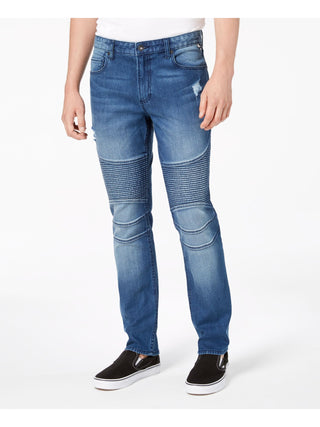Calça Jeans Moto Slim Fit Masculina American Rag Azul Tamanho 38X30
