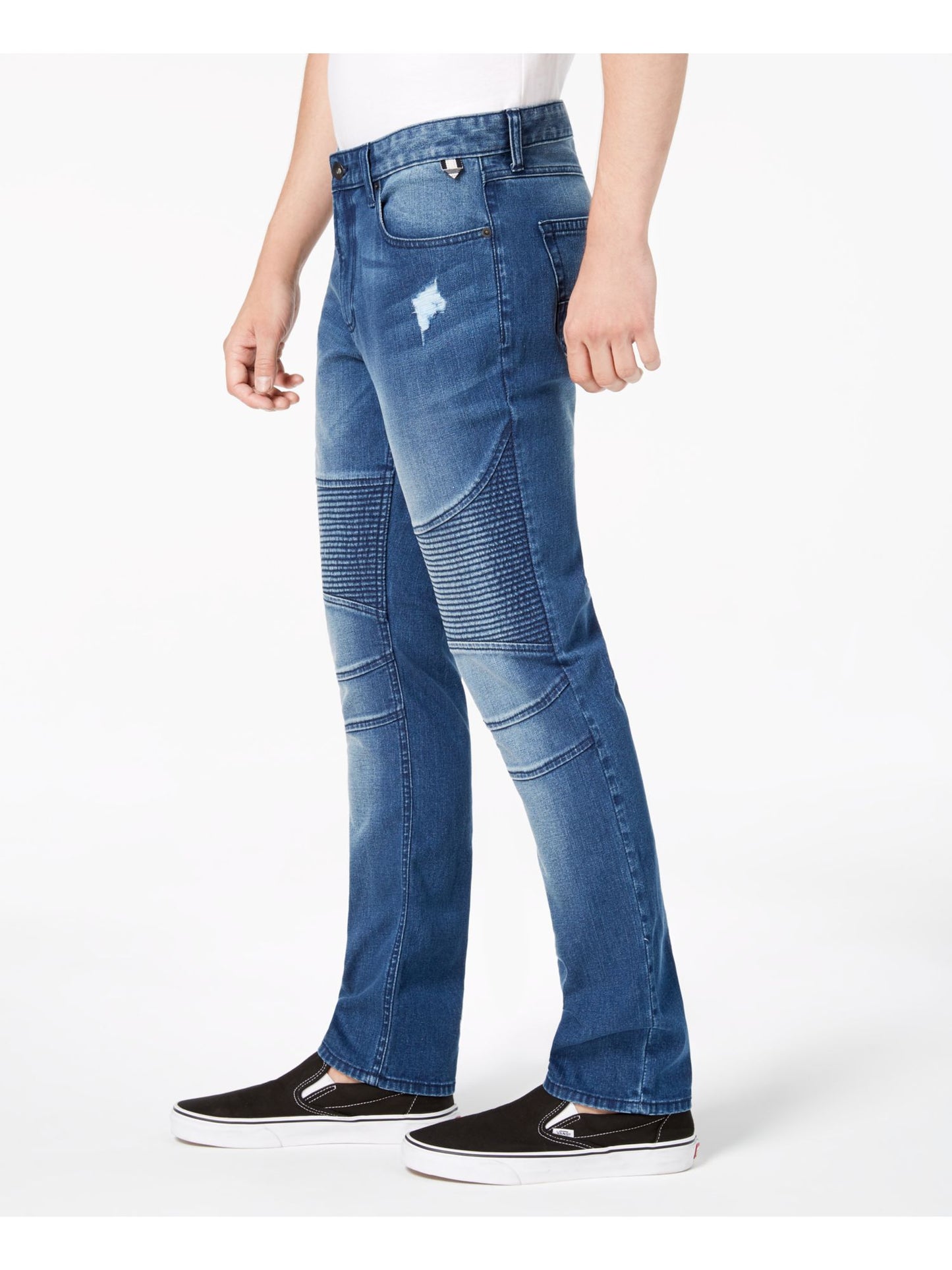 Calça Jeans Moto Slim Fit Masculina American Rag Azul Tamanho 38X30