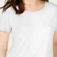 Blusa feminina com babados e bainha estilo &amp; co, branca, tamanho pequeno P