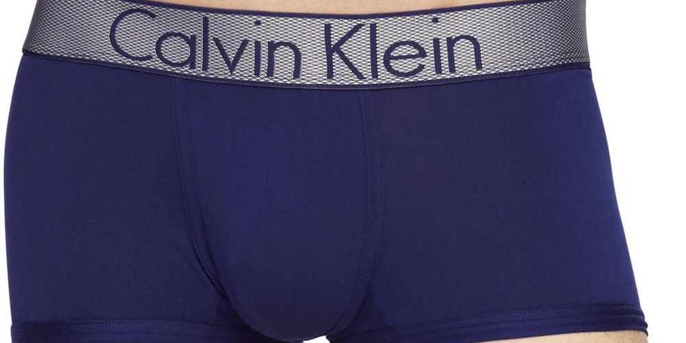 Calvin Klein Masculino Cintura Baixa Calção Diário Azul Tamanho Grande