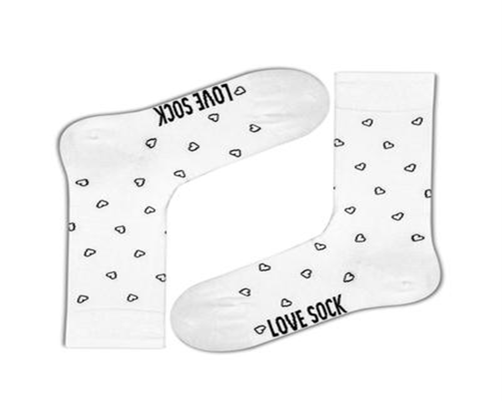 Meias femininas Love Sock Company super macias de algodão orgânico sem costura, bico redondo, tamanho regular, brancas