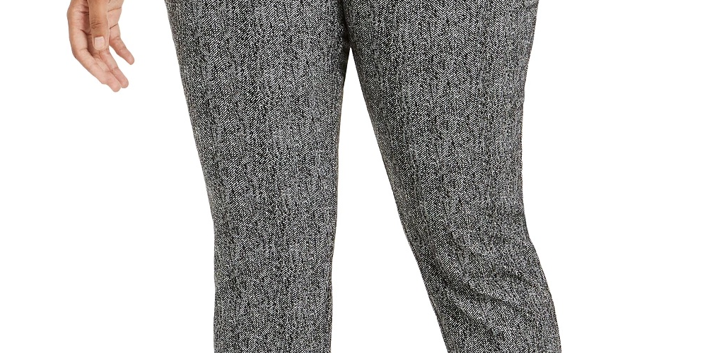 Calça curta estampada Alfani feminina plus size azul claro tamanho 26 W