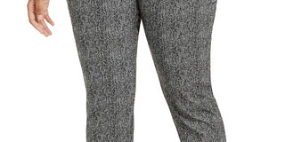 Calça curta estampada Alfani feminina plus size azul claro tamanho 26 W