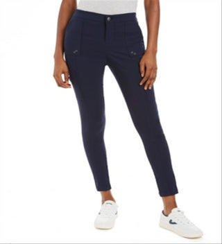 Style & Co Women's Skinny Utility Pants Blue Size 16
