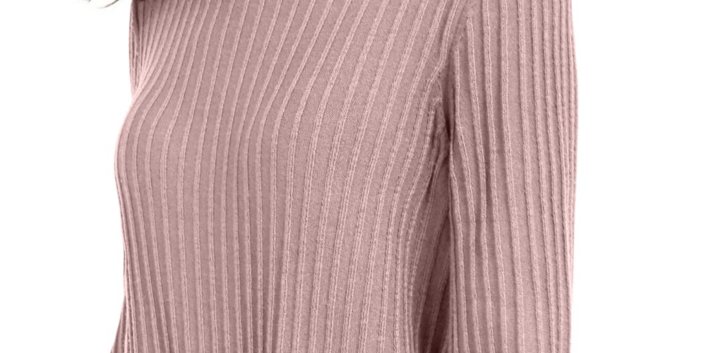 Blusa feminina com estampa texturizada e gola redonda, manga longa, tamanho médio, da INC International Concepts