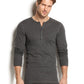 2(X)IST Camisa Henley Masculina Essential Manga Longa Cinza Tamanho Grande