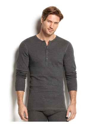 2(X)IST Camisa Henley Masculina Essential Manga Longa Cinza Tamanho Grande
