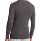 2(X)IST Camisa Henley Masculina Essential Manga Longa Cinza Tamanho Grande