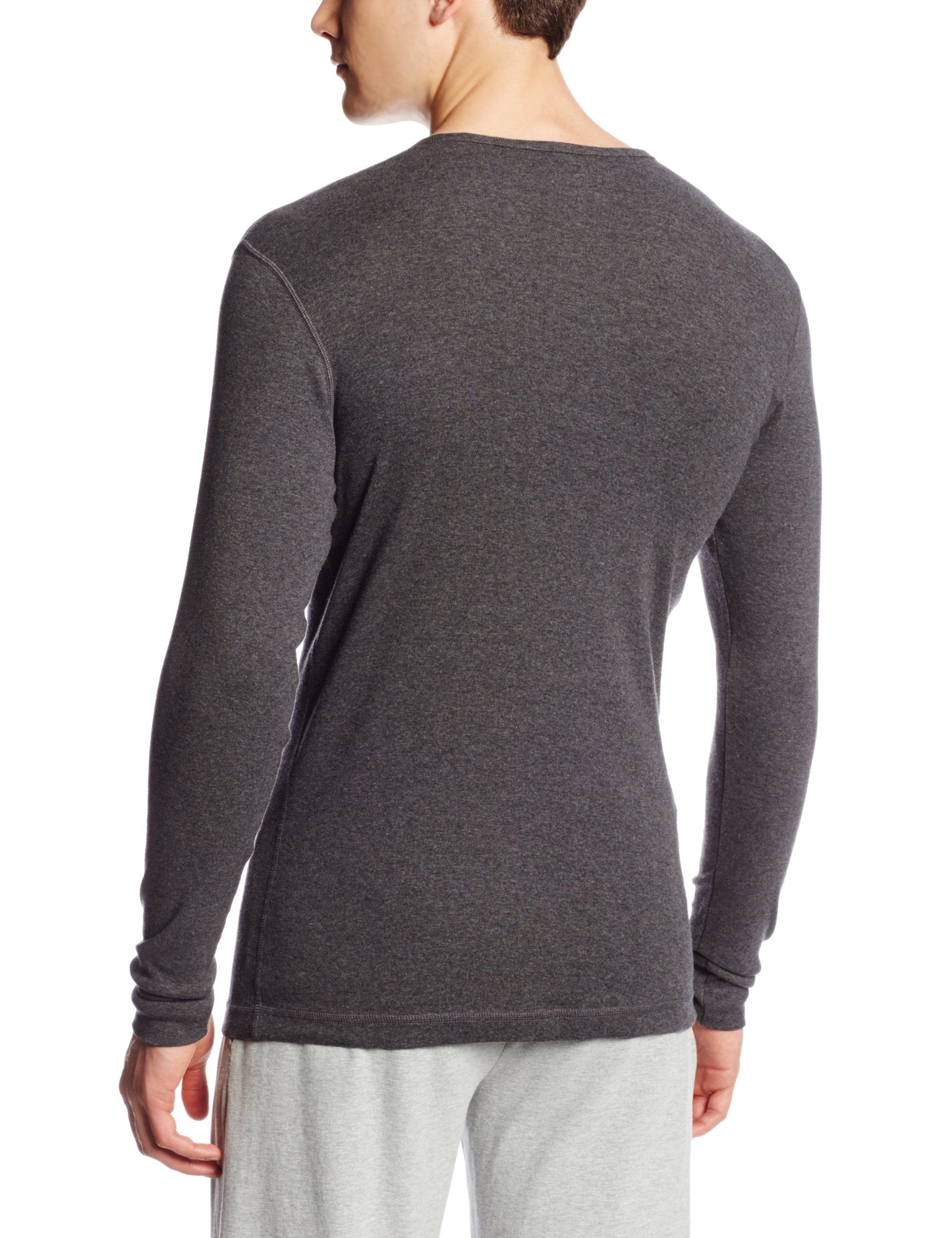 2(X)IST Camisa Henley Masculina Essential Manga Longa Cinza Tamanho Grande